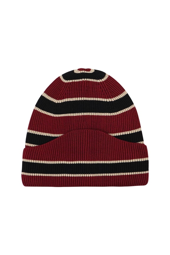 Caps for Mens Unisex Stretchy Knitted Ribbed Color Block Soft Hats Lightweight Trendy Outdoor Running Beanies