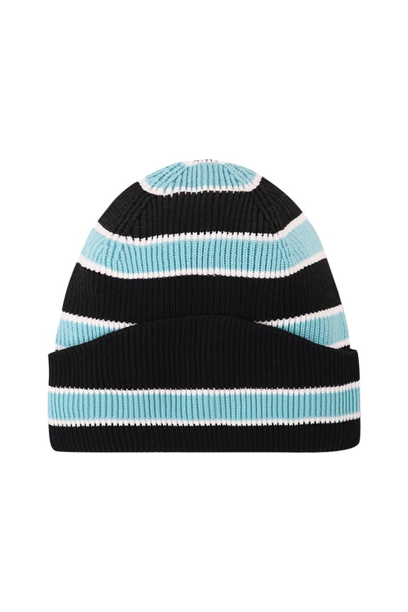 Caps for Mens Unisex Stretchy Knitted Ribbed Color Block Soft Hats Lightweight Trendy Outdoor Running Beanies