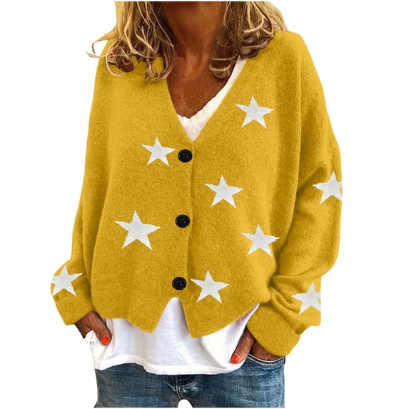 ShomPort Cardigan Sweaters for Women Long Sleeve Open Front Lightweight Casual Soft Sweater Fall Comfy Coat