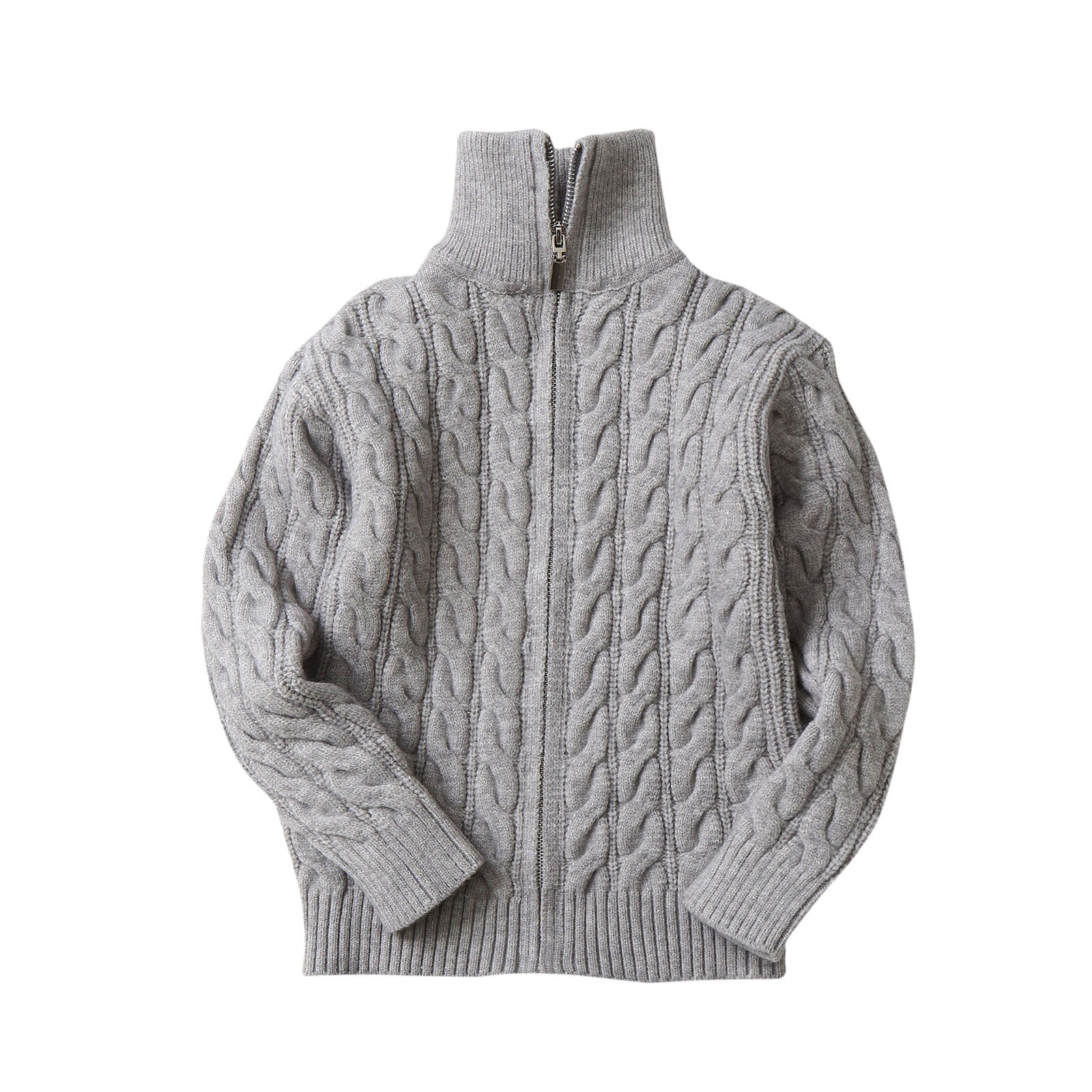 ShomPort Cardigan for Girls Boys Zip Up Stand Collar Knit Sweater Coat Toddler Fall Winter Solid Color Warm Top Walmart Business Supplies
