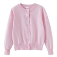 thumbnail image 1 of ShomPort Cardigans for Kids Unisex Long Sleeve Button Stretchy Cotton Sweaters Breathable Lightweight Fall Winter Comfy Coats, 1 of 7