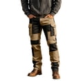 thumbnail image 1 of ShomPort Cargo Pants for Men Color Block Full Length Pants with Multi Pockets Workwear Outdoor Hiking Pants, 1 of 5