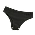 thumbnail image 1 of ShomPort Cotton Hipster Panties for Women Comfy Seamless Low Waisted Underwear Lightweight Ribbed Briefs, 1 of 1
