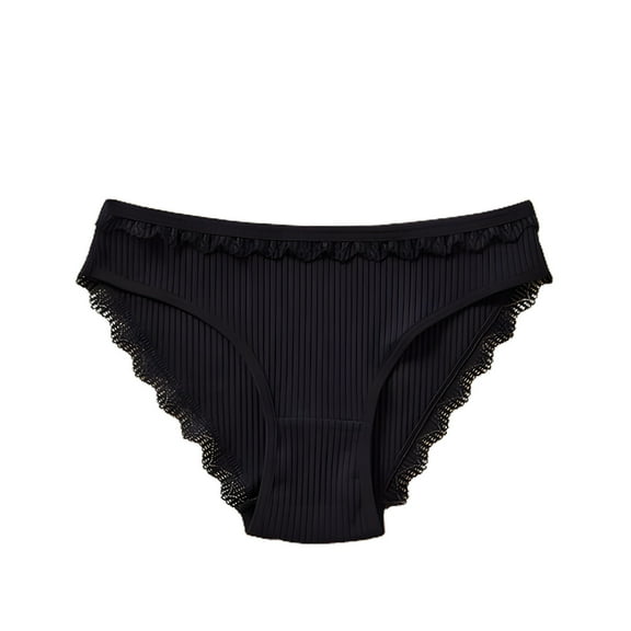 ShomPort Cotton Hipster Panties for Women Comfy Seamless Low Waisted Underwear Lightweight Ribbed Briefs