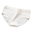 thumbnail image 1 of ShomPort Cotton Panties for Women Soft Mid Waist Briefs Basic Solid Color Hipster Underwear, 1 of 4