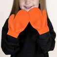 thumbnail image 1 of ShomPort Cute Mittens for Kids Winter Warm Padded Knit Mittens Solid Color Soft Gloves For Toddler 1-3 Years, 1 of 7