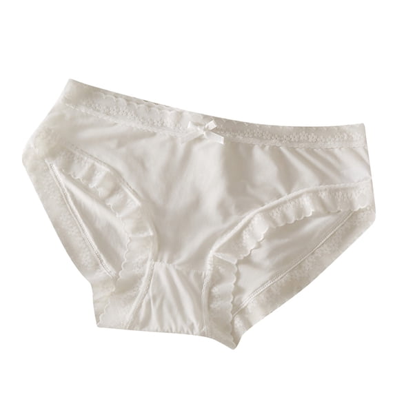 ShomPort Cute Panties for Women Breathable Quick Dry Hipster Briefs Lace Trim Breathable Girls Underwear