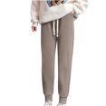 thumbnail image 1 of ShomPort Fleece Lined Sweatpants for Women Fall Winter Drawstring Joggers Thicken Pants with Pockets, 1 of 7