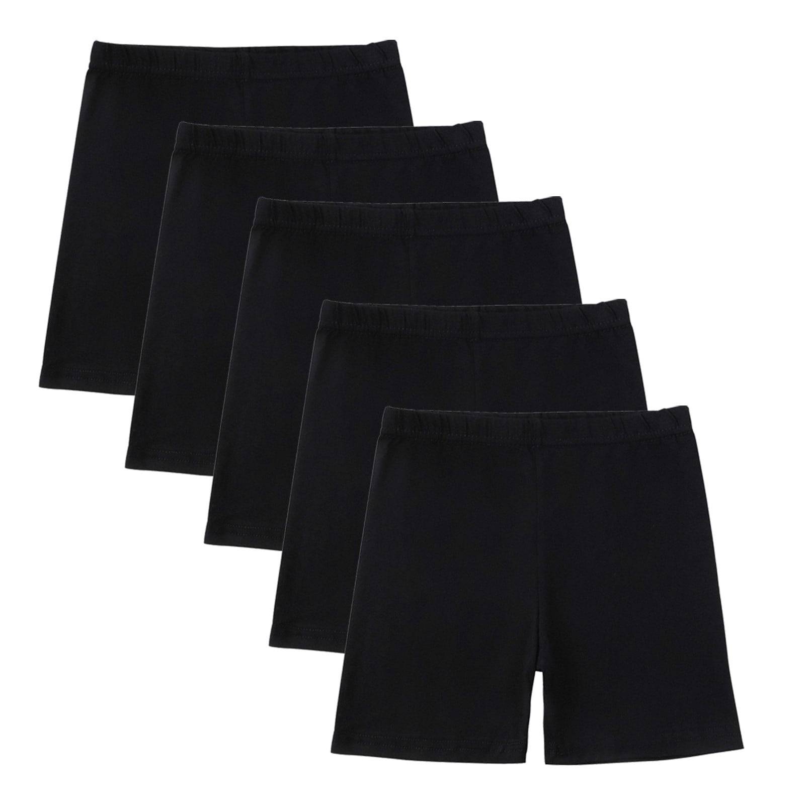 Shomport Girls 5-Pack Bike Shorts Elastic Waisted Yoga Dance Athletic Cotton Short Tights Under Dress Shorts, Girl's, Size: 11-12 Years, Black Shomport Girls 5-Pack Bike Shorts Elastic Waisted Yoga Dance Athletic Cotton Short Tights Under Dress Shorts, Girl's, Size: 11-12 Years, Black