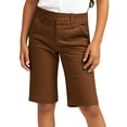 thumbnail image 1 of ShomPort Girls Boys School Shorts Straight Leg Knee Length High Waist Flat Front Uniform Dress Short 4-14 Years, 1 of 7