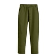 thumbnail image 1 of ShomPort Girls Boys School Uniform Pants Classic Solid Color Elastic Waist Formal Schoolwear Pant with Pockets 3-9Years, 1 of 7