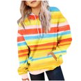 thumbnail image 1 of ShomPort Girls Hoodies Girl Casual Oversized Pullover Colorful Long Sleeve Hooded Sweatshirts 4-14 Years, 1 of 6