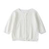 ShomPort Girls Knit Cardigan Sweater – 3/4 Sleeve V-Neck Basic Kids Button Down Soft Lightweight Cute Tops