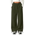 thumbnail image 1 of ShomPort Girls Sweatpants Straight Leg Elastic Waist Drawstring Joggers Pants Workout Casual Trousers, 1 of 7
