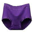 thumbnail image 1 of ShomPort High Waist Underwear for Women Lace Trim Hipster Panties Cotton Comfortable Briefs, 1 of 3
