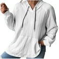 thumbnail image 1 of ShomPort Hoodies for Women Casual Lightweight Drawstring Hooded Sweatshirt Long Sleeve Pocket Pullover Tops, 1 of 6