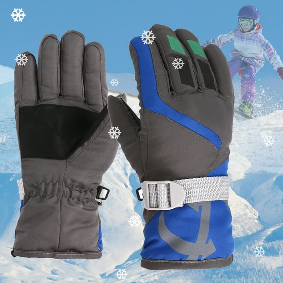 ShomPort Kid Glove Winter Warm Windproof Outdoor Sports Gloves for Toddler Boys Girls 4-16 Years