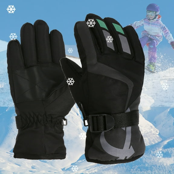 ShomPort Kid Glove Winter Warm Windproof Outdoor Sports Gloves for Toddler Boys Girls 4-16 Years