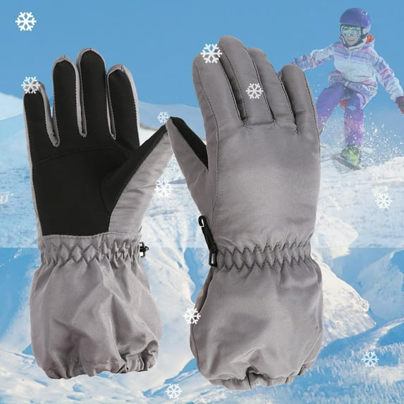 ShomPort Kid's Gloves Padded Windproof Warm Ice Skating Gloves for Kids 4-10 Years