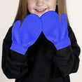 thumbnail image 1 of ShomPort Kids Cute Mittens Winter Warm Padded Knit Mittens Solid Color Soft Gloves For Toddler 1-3 Years, 1 of 7