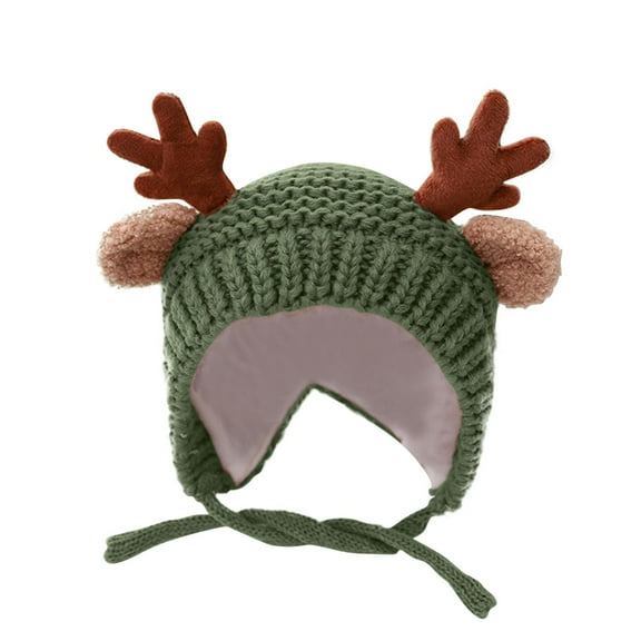 ShomPort Kids Knitted Beanie Hat Cute Christmas Hats Winter Warmer Cap for Baby Boys Girls
