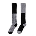 thumbnail image 1 of ShomPort Knee High Socks for Womens Color Block No-Slipe Thickened Casual Slouchy Fall Winter Warm Everyday Cozy Socks, 1 of 3