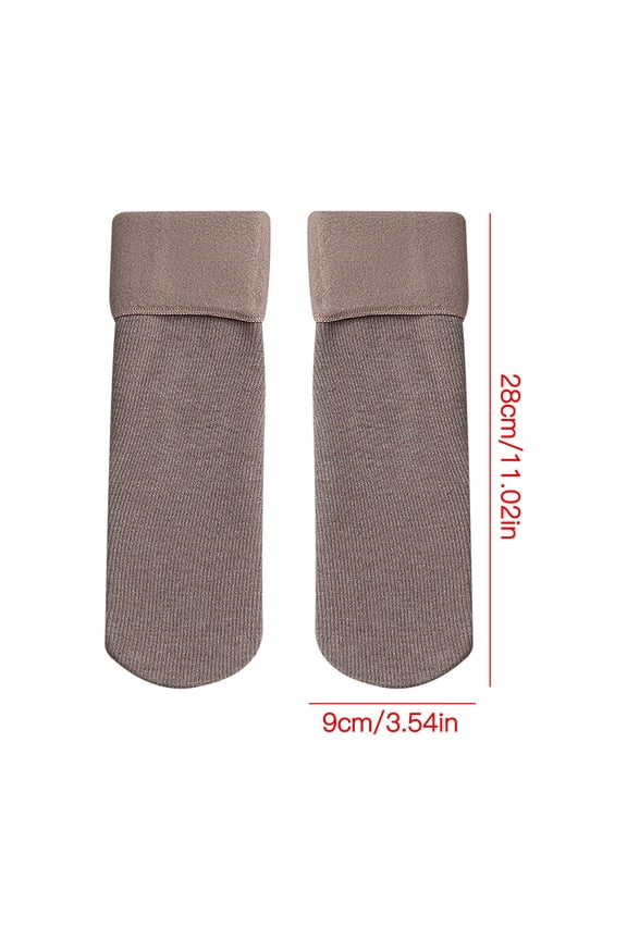 Knit Crew Socks Padded Lined Soft Fuzzy Socks Cozy Sleep Sock Winter Socks For Women