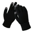 thumbnail image 1 of ShomPort Knitted Touch-Screen Gloves for Womens Textured Touch-Screen Soft Solid Color Cozy Stretchy Warm Gloves, 1 of 1