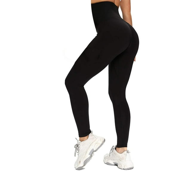 ShomPort Leggings for Women - High Waisted Soft Butt Lifting Yoga Pants Workout Running Tights