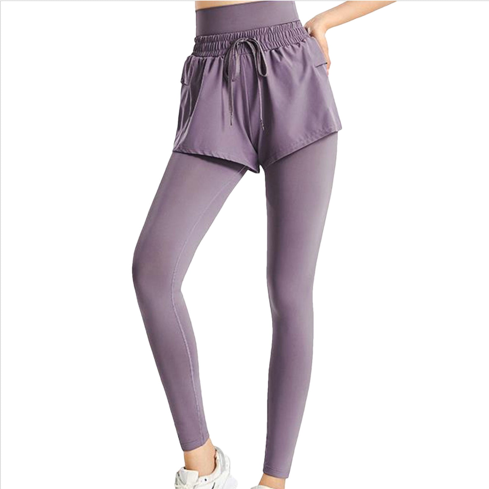 ShomPort Leggings with Shorts for Women High Waisted Quick