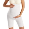 thumbnail image 1 of ShomPort Maternity Biker Shorts Seamless Shapewear Over The Belly Workout Yoga Shorts Pregnancy Belly Support Leggings, 1 of 5