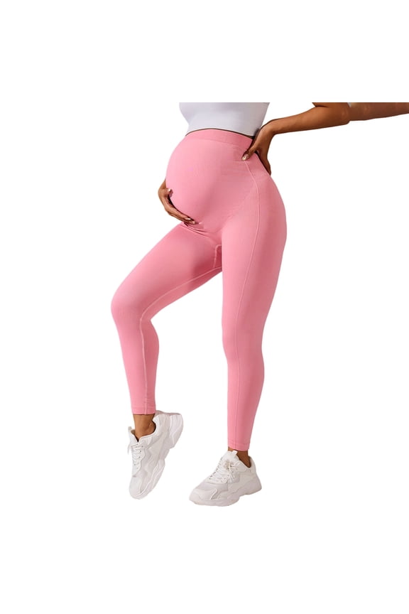 Maternity Leggings Winter Fall Casual Layer Soft High Waisted Stretch Pregnancy Yoga Workout Pants