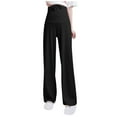 thumbnail image 1 of ShomPort Maternity Wide Leg Pants Over The Belly Loose Comfy Maternity Lounge Pants Solid Color Pregnancy Pants, 1 of 3