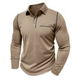 thumbnail image 1 of ShomPort Men's Casual Shirts Cotton Long Sleeve Button Lightweight Basic Blouses Office Tops with Pocket, 1 of 5