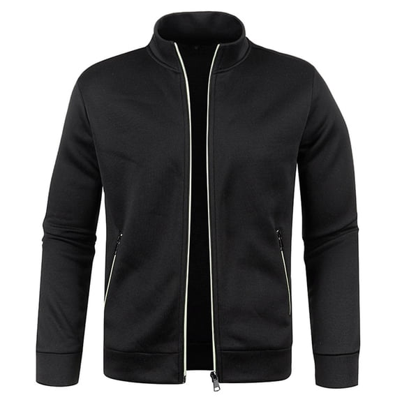 ShomPort Men's Fleece Jackets Lightweight Full Zipper Casual Jacket Outdoor Winter Thin Coats with Zipper Pockets