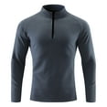 thumbnail image 1 of ShomPort Men's Quarter Zip Long Sleeve Shirt Mock Neck Casual Pullover Tops Athletic Outdoor Sweatshirts, 1 of 7