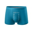 thumbnail image 1 of ShomPort Mens Boxer Panties Mesh Seamless No Show Cotton Color Block Lining Soft Briefs Breathable Workout Underpants, 1 of 5