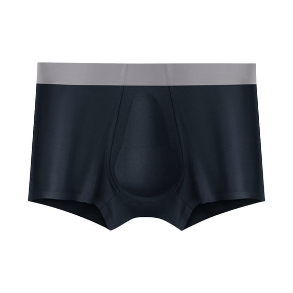 ShomPort Mens Briefs Seamless Solid Color Elastic Waistband Supportive Comfort Pouch Daily Breathable Boxer Panties