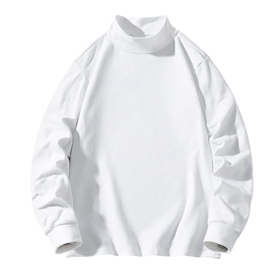 ShomPort Mens Casual Hooded Hoodies Mock Neck Long Sleeve Workout Drawstring Stretchy Sweatshirt Workout Fall Winter Tops