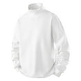 thumbnail image 1 of ShomPort Mens Oversized Shirts High Neck Long Sleeve Drop Shoulder Tops Outdoor Pullover Trendy Streetwear, 1 of 7