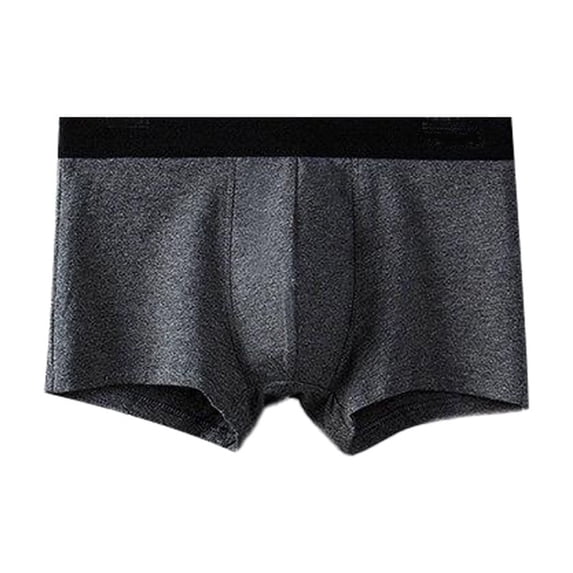 ShomPort Mens Plus Size Briefs Color Block Cotton Elastic Waistband Panties Breathable Sports Flat-Corner Underwear