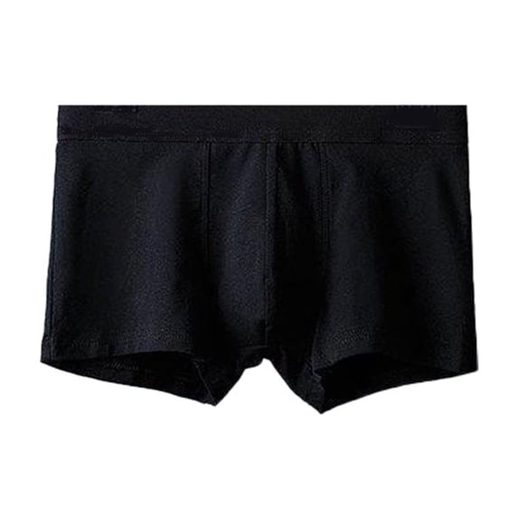 ShomPort Mens Plus Size Briefs Color Block Cotton Elastic Waistband Panties Breathable Sports Flat-Corner Underwear