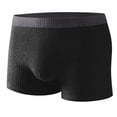 thumbnail image 1 of ShomPort Mens Plus Size Briefs Elastic Waistband Textured Pouch Invisible Supportive Lightweight Daily Boxer Panties, 1 of 8