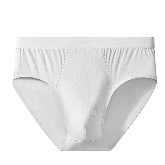 ShomPort Mens Seamless Underwear Comfort Solid Color Low-Rise Waisted Stretchy Smoothing Everyday Triangle Panties
