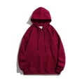 thumbnail image 1 of ShomPort Mens Solid Color Hoodies Long Sleeve Sweatshirt with Front Pocket Workout Athletic Hooded Pullover, 1 of 3