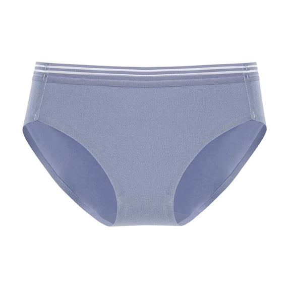 ShomPort Mid-Rise Waisted Panties for Womens Cotton Seamless Comfort Hip Lift Solid Color Smoothing Briefs