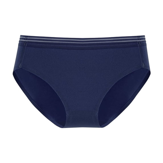 ShomPort Mid-Rise Waisted Panties for Womens Cotton Seamless Comfort Hip Lift Solid Color Smoothing Briefs