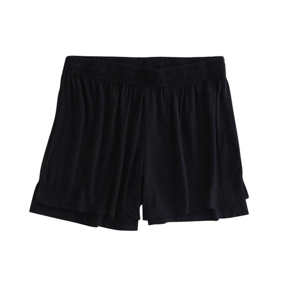 ShomPort Pajama Shorts for Women Summer Soft Elastic Waist Lounge Shorts Sleep Bottoms Comfy Sleepwear