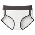 thumbnail image 1 of ShomPort Panties for Womens Seamless Strip Printed Cotton Elastic Mid Rise Waisted Comfort Athletic Briefs, 1 of 1