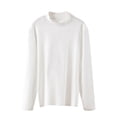 thumbnail image 1 of ShomPort Plus Size T-Shirts for Womens Long Sleeve Mock Neck Cutton Soft Tees Tops Breathable Fall Winter Basic Layer Blouses, 1 of 5
